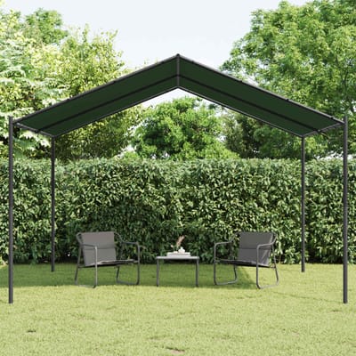 vidaXL - Prieel - 4 - x - 4 - x - 2,6 - m - Taupe - Polyester - en - Staal