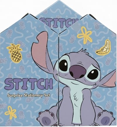 Disney Lilo & Stitch & Angel Adventskalender 2026 / 2027 - 24 Verrassingen Schrijfwarenset - Huisvormige Aftelkalender - Knutsel & School Spullen - Sinterklaas & Kerst Cadeau Kinderen