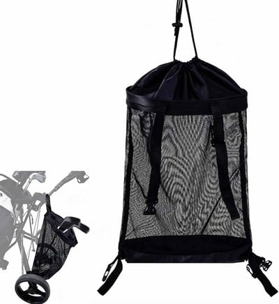 Opbergtas voor golfaccessoires - Organisatietas voor golftrolley, mesh tas voor ballen, tees en handschoenen - 40 x 52,5 cm