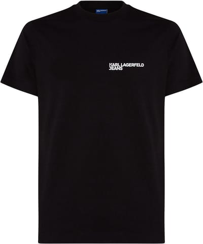 Karl Lagerfeld Jeans A1m17003 Slim Fit T-shirt Met Korte Mouwen Zwart M Man