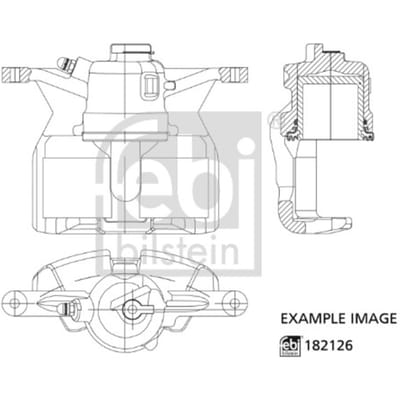 Remklauw FEBI BILSTEIN 182126, voor links