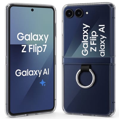 TechNow Hoesje geschikt voor Samsung Galaxy Z Flip 7 Hoesje - Extreme Shock Case – Scharnier bescherming – Case Transparant