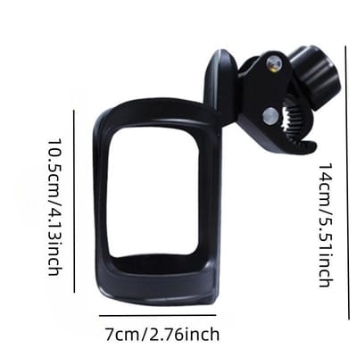 Baby Cart Bottle Rack Children's Hand-Cart Accessory Cup Support Bicycle Fast Disassembly Water Bottle-Rack Water-Cup Holder black