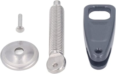 Buitenboordmotor spiegelklem van roestvrij staal en aluminium met vergrendelplaat en schroefgrip voor optimale stabiliteit en zichtbaarheid