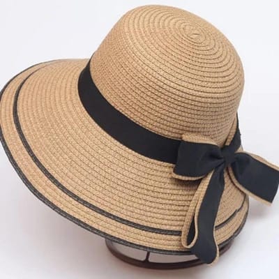 Platte Bovenkant Raffia Brede Rand Strohoeden Zomer Zon Hoeden voor Vrouwen met Vrije Tijd Strand Hoeden Dame