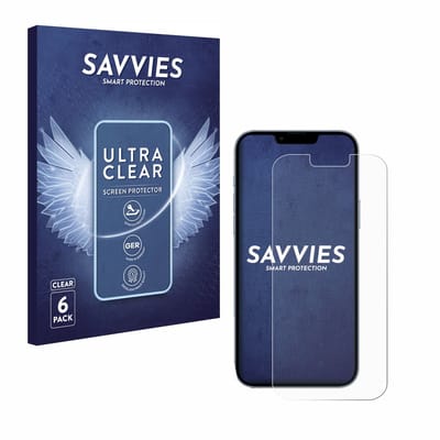 Savvies - Screenprotector voor Apple iPhone 13 Pro Max - Folie Beschermfolie transparant 6 Stuks