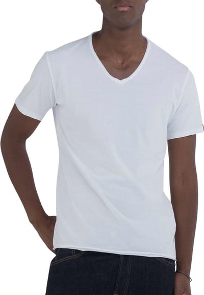 Replay Raw Cut V-neck Shirt Heren - Maat M