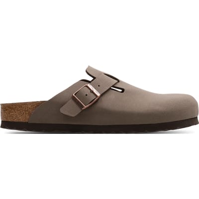 Birkenstock Boston Slippers en Sandalen Kinder - Bruin - Maat 37 - Nubuck