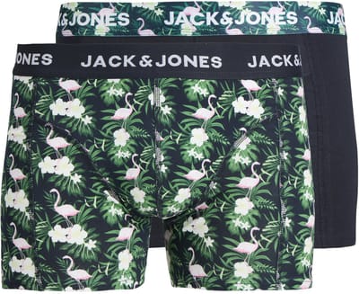 JACK&JONES - JACFLAMINGO FLOWER TRUNKS 2 PACK - Heren - Onderbroeken