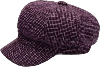 Vintage Krantenjongenspet 56-58 cm | Achthoekige Baret voor Vrouwen | Herfst Winter Hoed Cap Pet Modieus