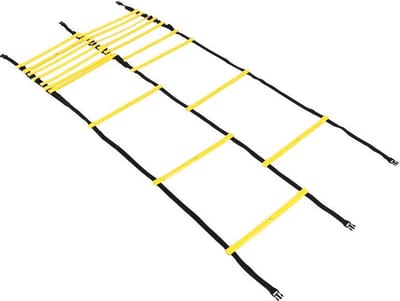 AJ-Sports Dubbele Loopladder 6 meter - Sportladder - Voetbal trainingsmateriaal - Ladder - Speedladder - Agility Ladder - Sporten - Voetbal
