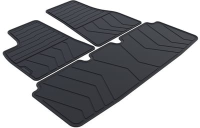 Rubber Automatten geschikt voor Tesla Model S - Bouwjaar: 2012-2021 - Originele pasvorm - 3-delig