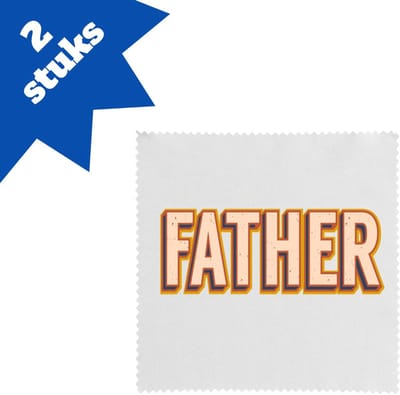 Akyol - father brillendoekjes - Vader - papa - vaderdag - cadeau - verjaardag - kado - 17,8 bij 17,8 cm - 2 stuks
