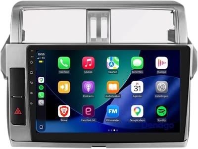 CarPlay autoradio geschikt voor Toyota Land Cruiser Prado 150 | 2013 t/m 2017 | Android 13 | Draadloos Apple CarPlay & Android Auto | 2GB + 32GB | Denago DNG-A452 | 9 inch | 2013 2014 2015 2016 2017 | Bluetooth & Wifi