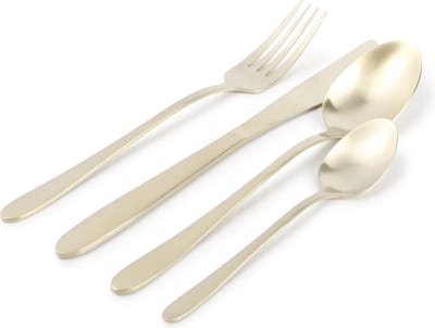 ONA - Bestekset Slim - Champagne - Mat - 24 delig