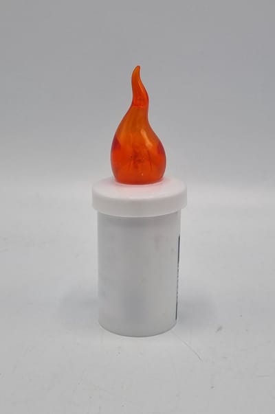 Led kaars - S5 - Oranje - 1440 branduren - Inclusief batterijen - Flikkerend vlam - Grafkaars - Graflichtje - Herdenkingslicht