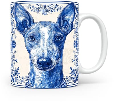 Mok Pharaoh hound Beker voor koffie of tas voor thee, cadeau voor dierenliefhebbers, moeder, vader, collega, vriend, vriendin, kantoor, opa, oma, hond, kerst, sinterklaas, verjaardag