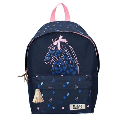 Milky Kiss We Are One Rugzak - Schooltas meisje - Blauw - Paard