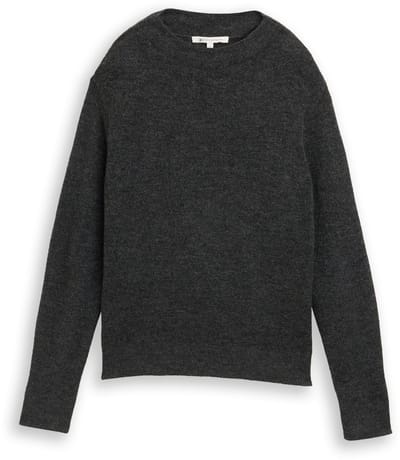 Tom Tailor Denim - Gezellige gebreide trui - Maat L - Shale Grey Melange