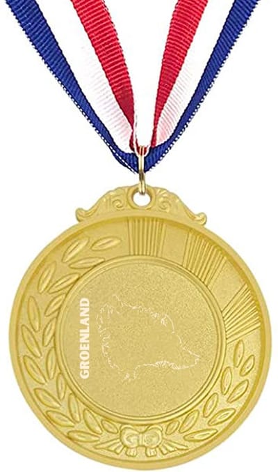 Akyol - groenland medaille goudkleuring - Piloot - toeristen - groenland cadeau - beste land- leuk cadeau voor je vriend om te geven