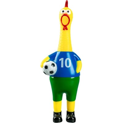 Poulet Hurlant Jouet pour Chien Jouet Sonore Drôle Style Football Soulagement du Stress Évacuation Cadeau Original Présent Jouet pour Animal de Compagnie