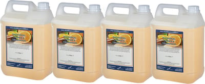 Claudius Douchegel Sweet Orange & Cedarwood 5 liter - set van 4 stuks - Showergel