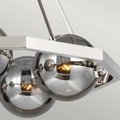 Feiss LED Kroonluchter | 5X E14 Max 60W | Dimbaar | Polished Nickel