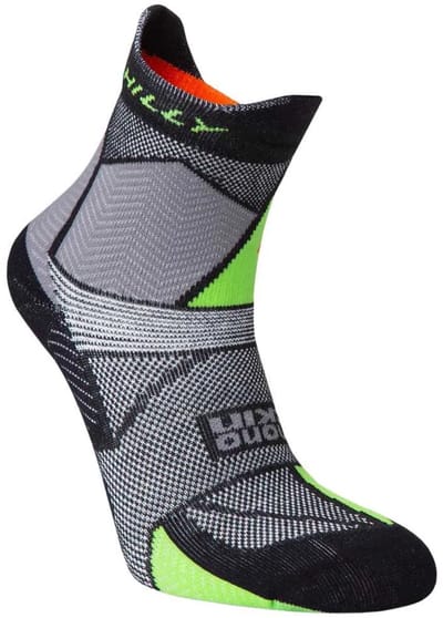 Hilly Marathon Fresh Sportsokken - Zwart - Unisex - Enkel