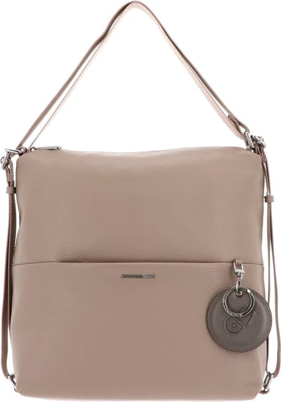 MANDARINA DUCK Leren Schoudertas Rugzak Mellow Leather Hobo Warm Taupe