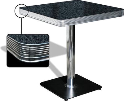 Bel Air Retro Eettafel TO-23W Blackstone