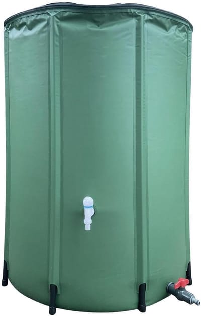 Opvouwbare regenvat, regenvat, inklapbaar, draagbaar, waterverzamelaar, inklapbaar, tuincontainer met grote capaciteit, Meerkleurig, 500L