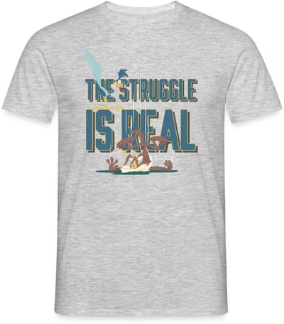 Looney Tunes The Struggle Is Real T-Shirt Heren