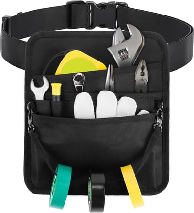 Kleine Gereedschapsriem voor Mannen en Vrouwen met Verstelbare Band, EDC Heuptas van 600D Oxford Stof, Ideaal voor Bosbouw en Werkaccessoires