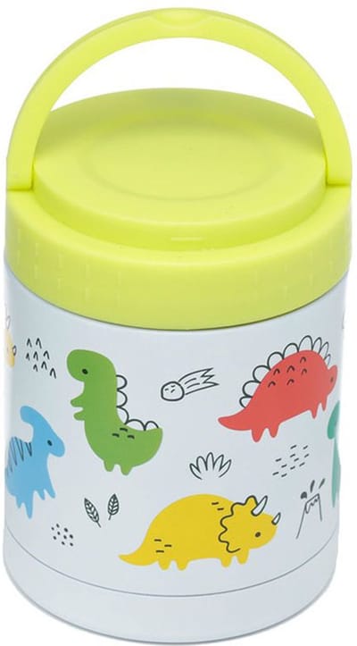 Dinosauria Jr - Duurzame RVS Thermos Lunch Heet & Koud Lunchpot 400 ml