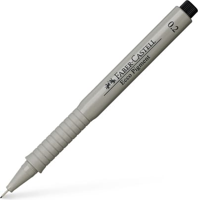 Faber-Castell fineliner - Ecco Pigment - 0,2 mm - zwart - FC-166299