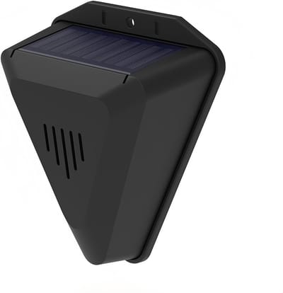 Op zonne-energie werkend vogelalarm, IP55 waterdicht, 360° rondom bescherming, vogelafschrikker met meerdere geluiden, ontworpen voor tuinen en terrassen – stoot vogels effectief af.