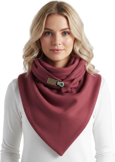 Warme Fleece Mega Sjaal - Roze - Paars - Poncho - Winter - Zacht - Groot