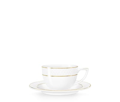 Wilmax Cappuccinotassen mit Untertassen, 6er Set, 170 ml – WL‑880102402/AB6
