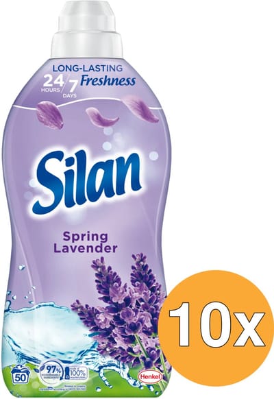 Silan Wasverzachter - Spring Lavender 1100ml - 10 x 50 Wasbeurten - Voordeelverpakking