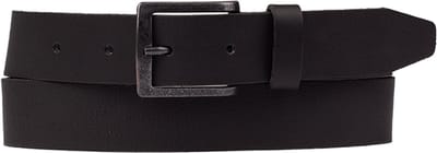 Petrol Industries Riem Heren - Broekriem - Verstelbaar - Leer - Zwart - 90 cm - M