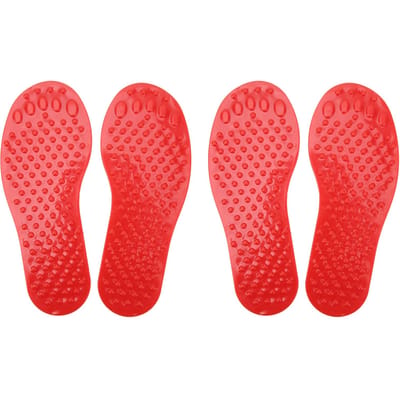 Lot de 2 paires de marqueurs de sol en PVC antidérapants en forme de pied, pour l'éducation préscolaire