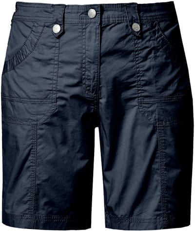 Ulla Popken - Dames - Cargo-bermuda comfortabele tailleband 4-pocket model - Marine - Maat 50