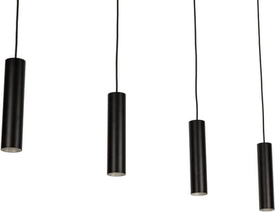 Lumidora Hanglamp 75293 - AREZZA - 4 Lichts - GU10 - Zwart - Metaal