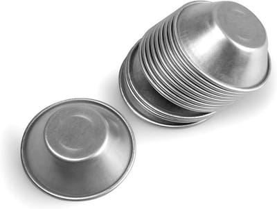 Taartvorm Set - Bakvormen Muffin - Desserts Bakken - Antiaanbaklaag - 25 Stuks - Zilver
