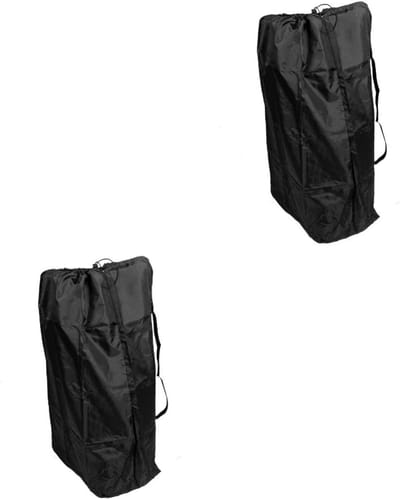 Kinderwagen Reiszak - Reisaccessoires Baby - Bescherming Tijdens Vervoer - Verstelbare Schouderbanden - 95x58CM - Zwart