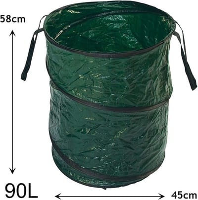 Opvouwbare Grote Vuilniszakken 90 Liter - Set van 3
