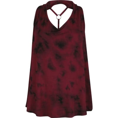 Black Premium by EMP Top - Ella - S tot XXL - voor Vrouwen - zwart-rood