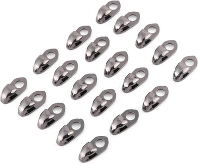Set van 20 veters met haken en klinknagels voor wandelschoenen en werkschoenen, duurzaam en veelzijdig