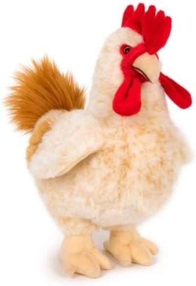 Pluche kip/haan knuffel - 30 cm - Kippen/hanen boerderijdieren knuffels - dieren