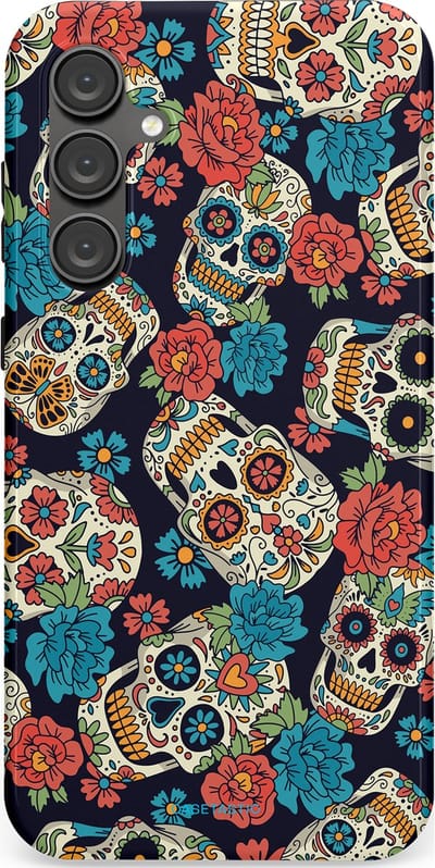 Casetastic Hoesje Geschikt voor Samsung S23 FE - Stijlvolle Beschermende Duo-layer Case - Catacombe carnaval